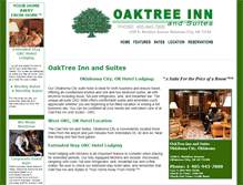 Tablet Screenshot of oaktreeinnandsuites.com